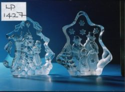 CRYSTAL ART PLAQUE XMAS