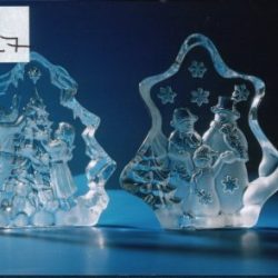 CRYSTAL ART PLAQUE XMAS