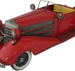 METAL ART RED OPEN TOP CAR