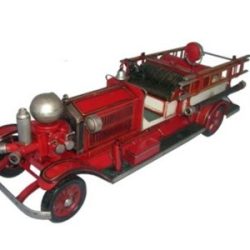 METAL ART LGE AMERICAN FIRE TRUCK