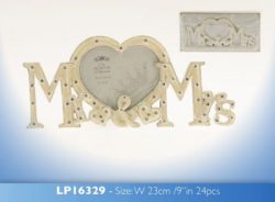 S/PLATE MR & MRS FRAME