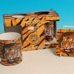 TIGER DOUBLE MUG & COAST SET