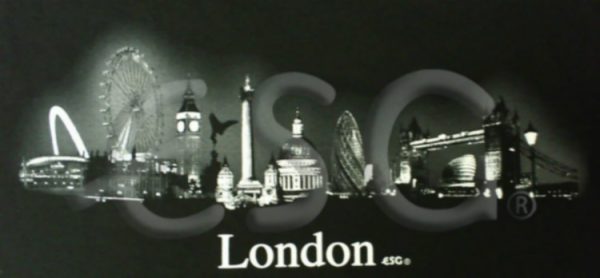 BLACK LONDON SKYLINE T-SHIRT - LARGE