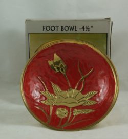 ENAMELLED BRASS CANDLEHOLDER