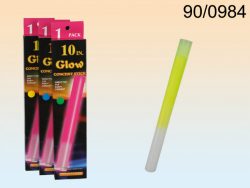 3 ASSORTED COLOURED GLOW STICKS