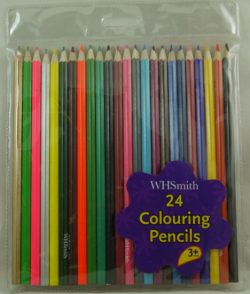 WHS 24 COLOURING PENCILS