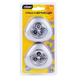 2pc 3 LED Push Light