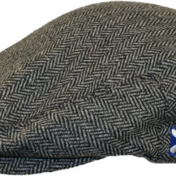 FLAT CAP GREY HERRINGBONE