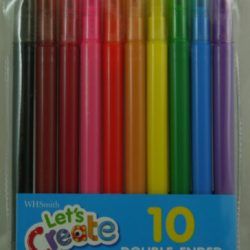 WHS 10 DOUBLE ENDED COLOURING PENS