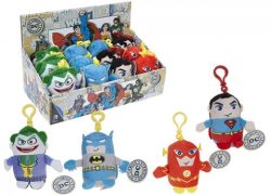 11CM ORIGINALS 4 ASSORTED PLUSH CLIP-ON – DC COMICS