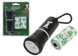 CRUFTS WALK LED TORCH WITH POO BAGS