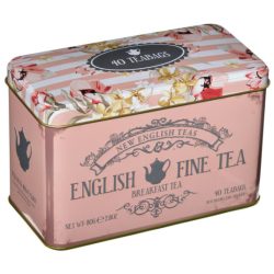 ENGLISH FINE BREAKFAST TEA TIN – 40 TEABAGS