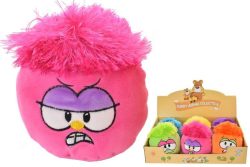 PLUSH FACES WITH SOUND 6 ASSORTED IN DISPLAY BOX