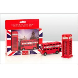 Bus & Tel Box Die Cast Set