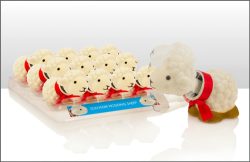 SMALL NODDING SHEEP RED RIBBON