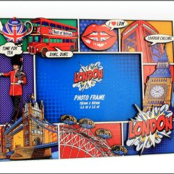 LONDON POP ART WOODEN PICTURE FRAME