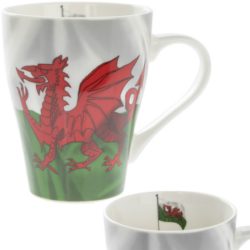 WELSH WAVY FLAG MUG