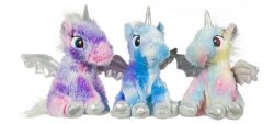 9” PLUSH UNICORNS 3 ASSTD
