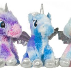 9” PLUSH UNICORNS 3 ASSTD