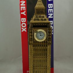 BIG BEN MONEYBOX WITH CLOCK