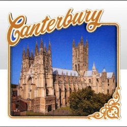 Canterbury Cathedral Wood Magnet