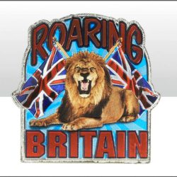 Roaring Britain Foil Stamped Magnet