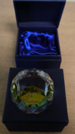 PAPERWEIGHT 50TH ANN