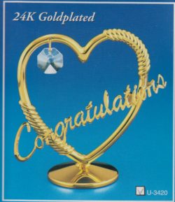 GOLD/CRYSTAL CONGRATULATIONS