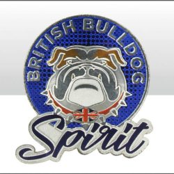 British Bulldog Spirit Round Foil Stamped Magnet
