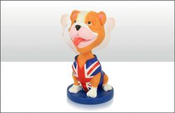 Bulldog Bobble Head Figure