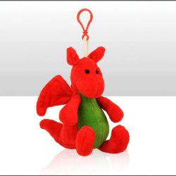 Wales Dragon 10cm Soft Toy Keyring