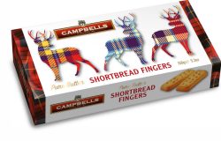 150g Tartan Stags Carton (Shortbread Fingers)