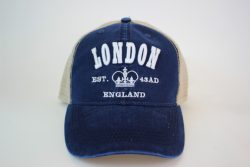 London Emblem 3D Mesh Cap Navy