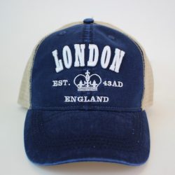 London Emblem 3D Mesh Cap Navy