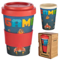 Game Over Reusable Screw Top Bamboo Travel Mug