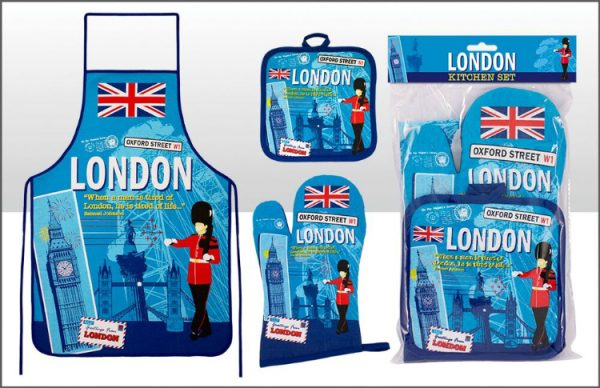 London Scrapbook Apron set