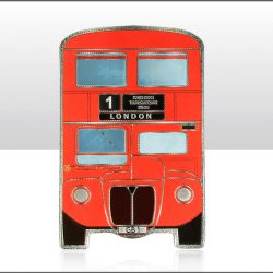 Red London Bus Foil Stamped Magnet