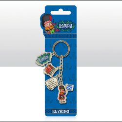 Hamish MacPiper and Drum Charm Keyring