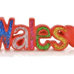 Wales Magnet Glitter Letters