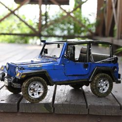 METAL JEEP WRANGLER BLUE