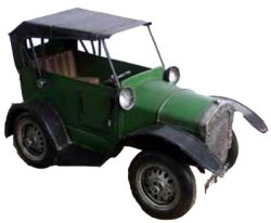 METAL ART GREEN VINTAGE CAR – RETRO