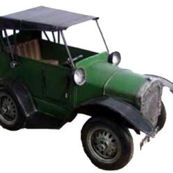 METAL ART GREEN VINTAGE CAR – RETRO