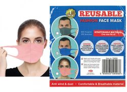 3 ASSTD REUSABLE FACE MASK