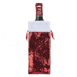 LUXURY SEQUINNED BOTTLE BAG ON HANGING CARD