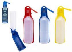 3AST PORTABLE PET TRAVEL WATER BOTTLE 450ML W/COLOUR INSERT