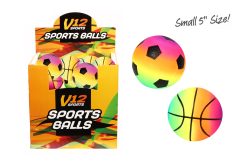 PLAYBALL – 5 INCH RAINBOW SPORTS, INFLATED