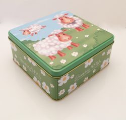 Embossed Spring Sheep & Lamb Tins 6 x 160g