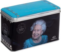 Queen Elizabeth II Jubilee Tin 16 x 40 teabags EB