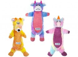 CRUFTS LARGE SQUEAKY CRINKLE TOY ON TIE ON CARD