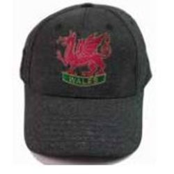 Wales Embroidered Sports Cap – Dark Heather